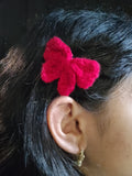 Red Bow Hairclip