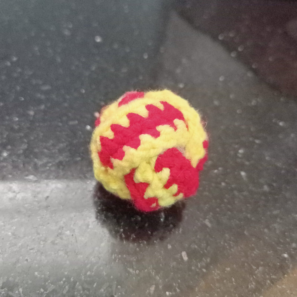 Red volleyball keychain