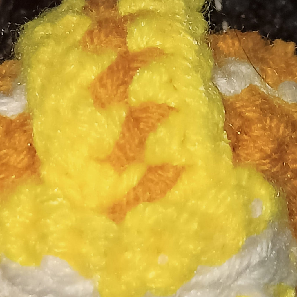 Yellow volleyball keychain