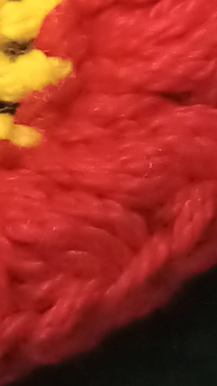 Red flower button accessory