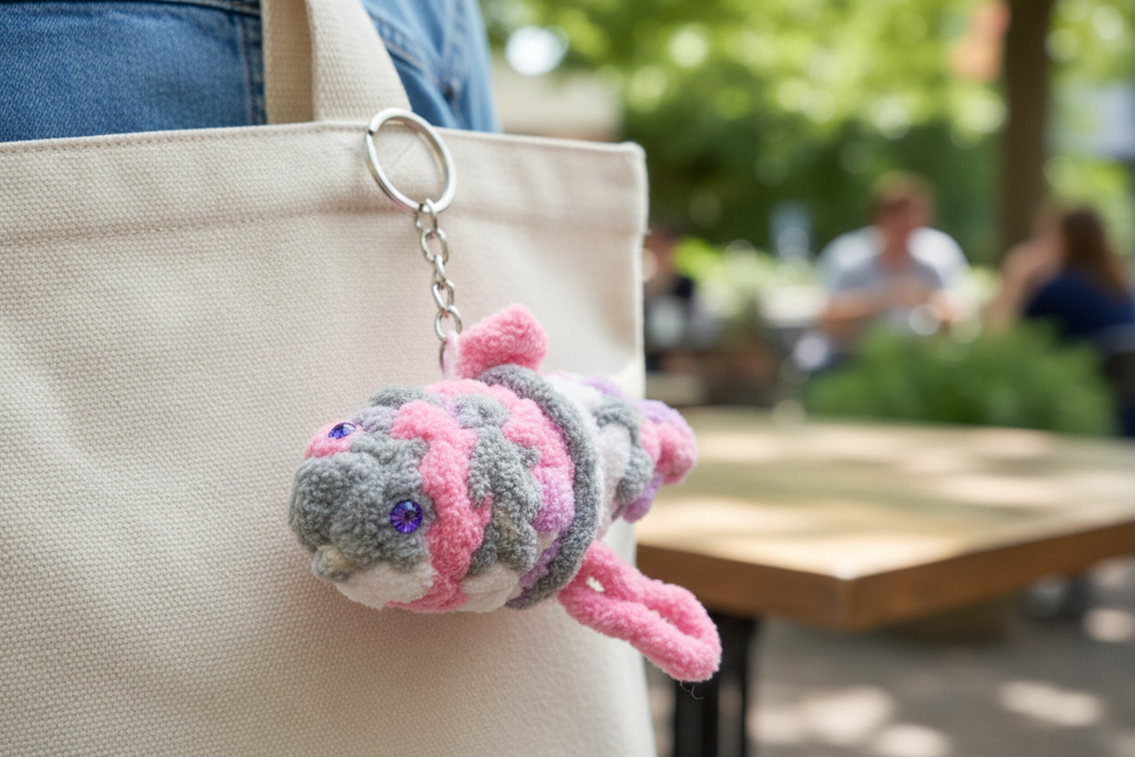 Colorful Fish Keychain Lifestyle Shot