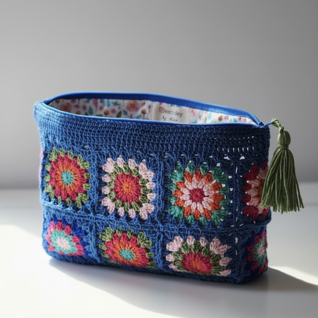 Granny Square Zip Pouch